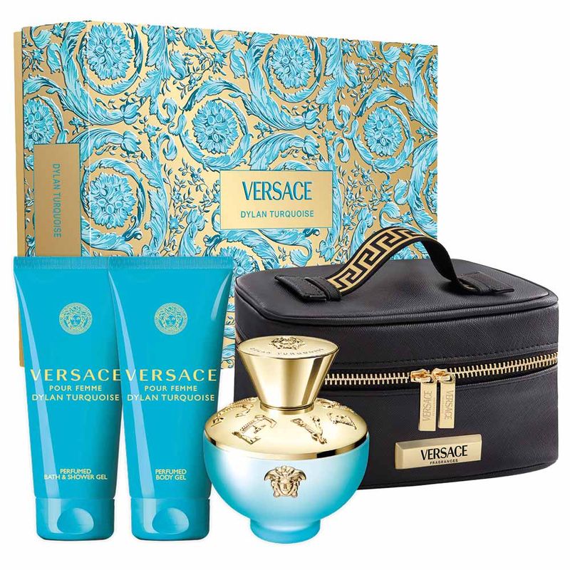 Coffret Versace Dylan Turquoise Kit - Perfume Feminino EDT +